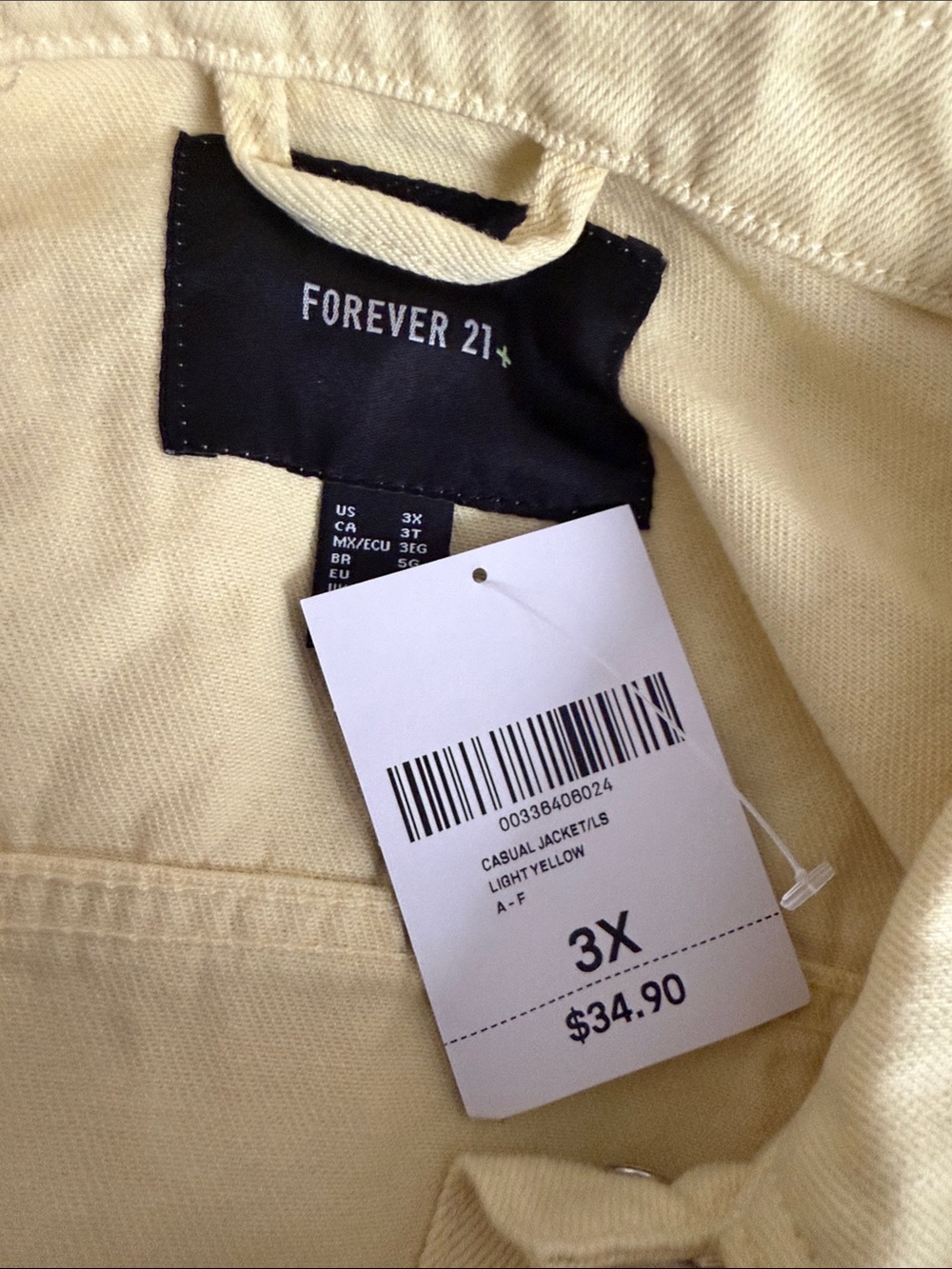 Yellow Button-Front Jacket - Picture 3 of 4